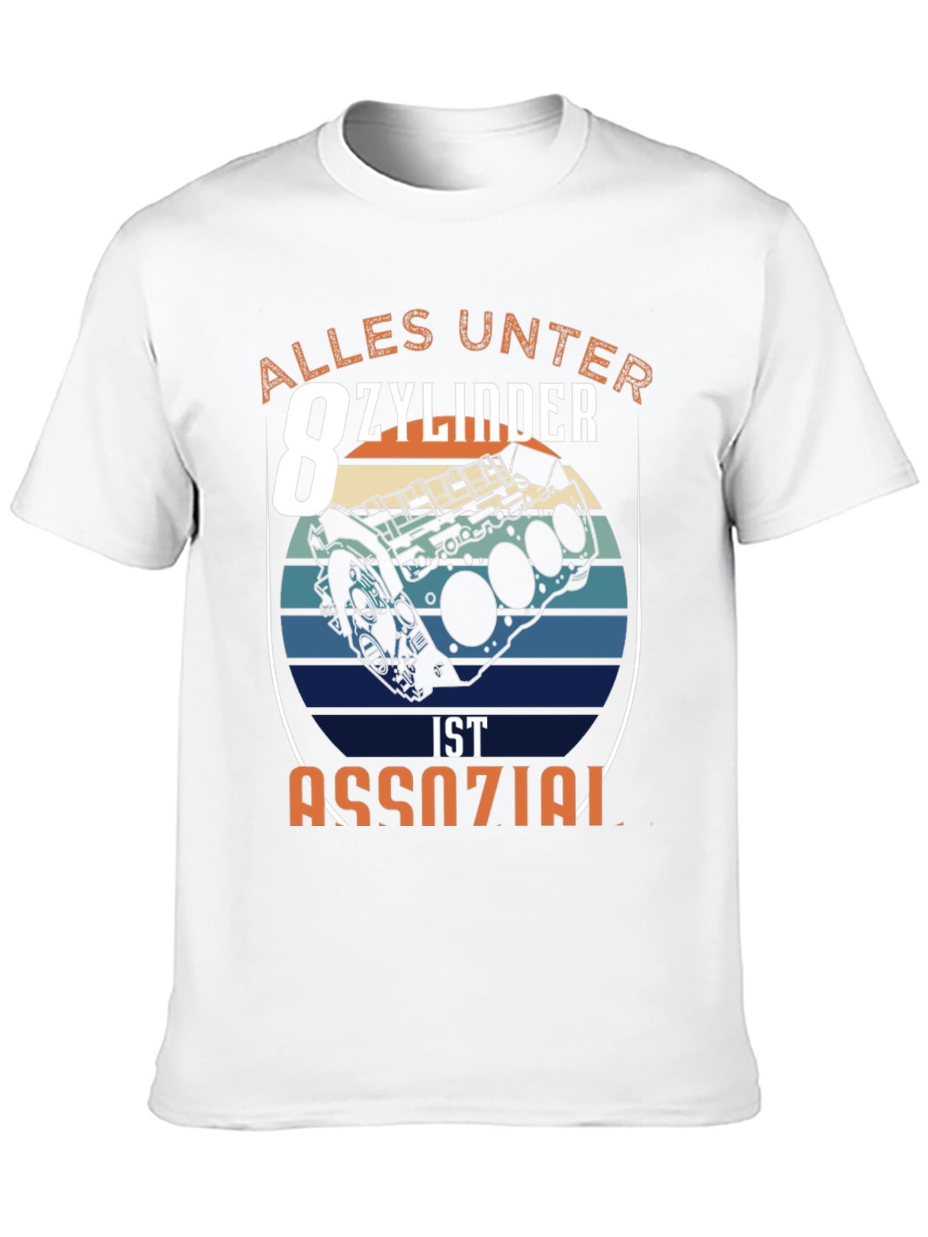 Camiseta Negra Motor V8: Alles Unter 8 Zylinder