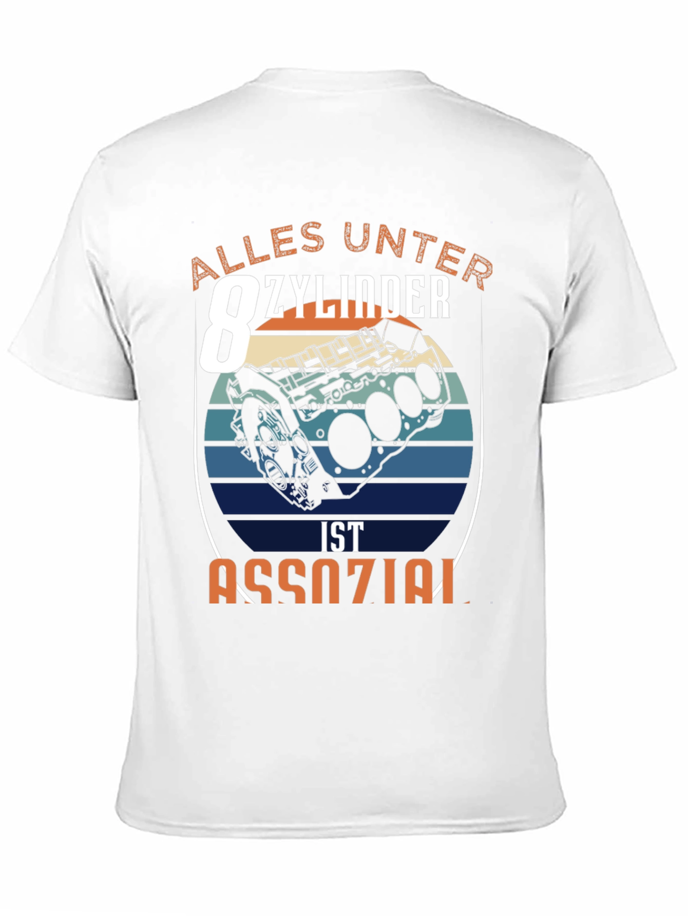 Camiseta Negra Motor V8: Alles Unter 8 Zylinder