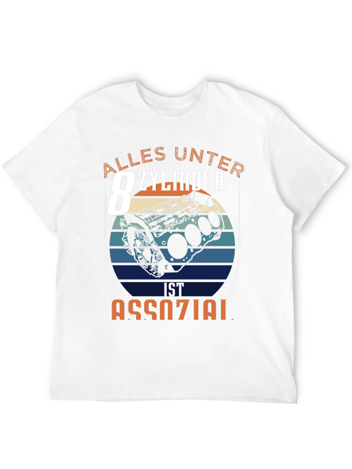 Camiseta Negra Motor V8: Alles Unter 8 Zylinder