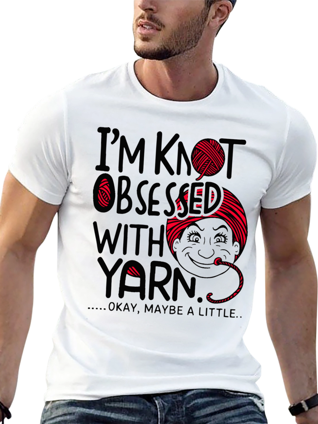 Camiseta Negra Obsesionado con el Hilo