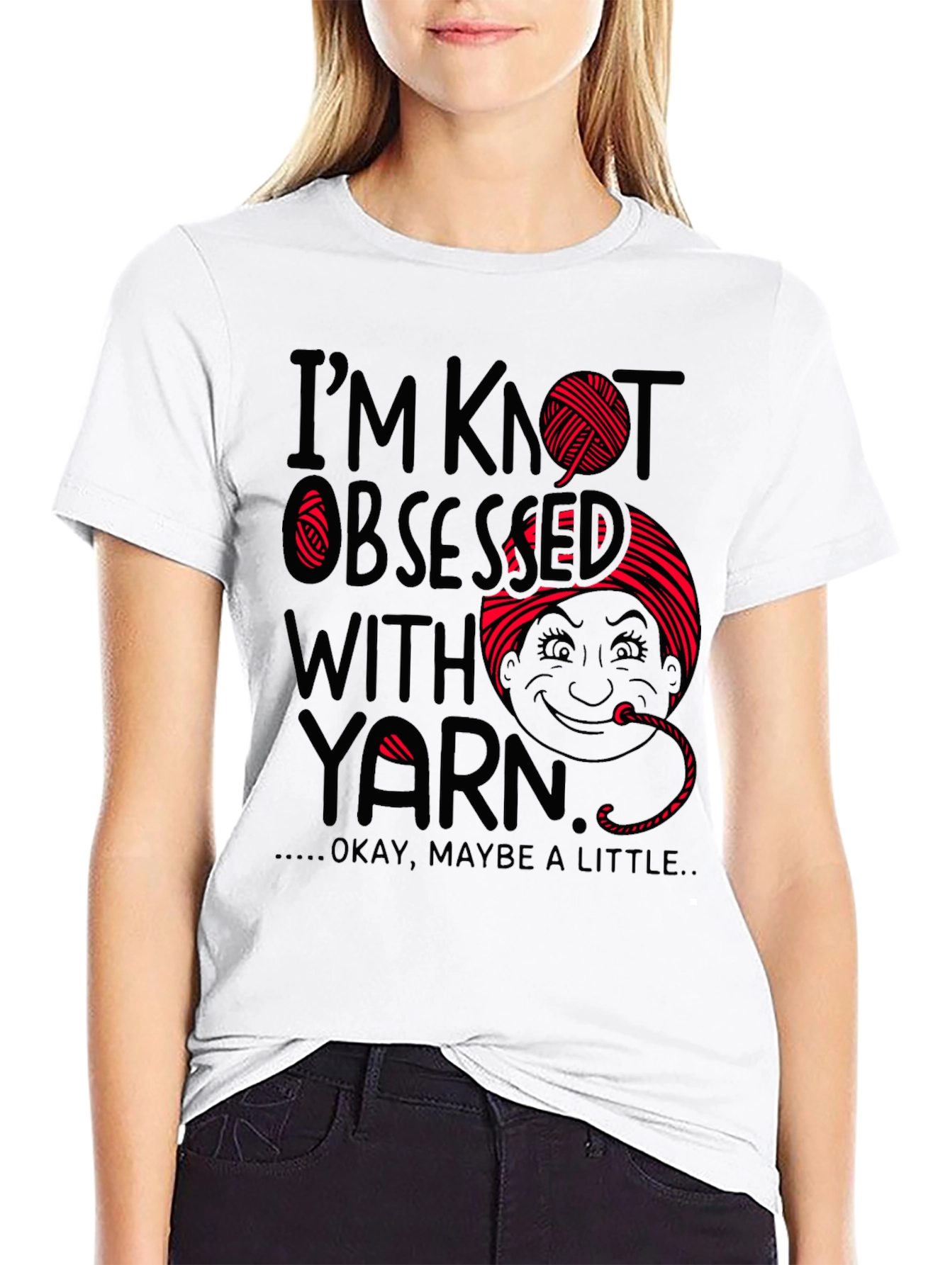 Camiseta Negra Obsesionado con el Hilo