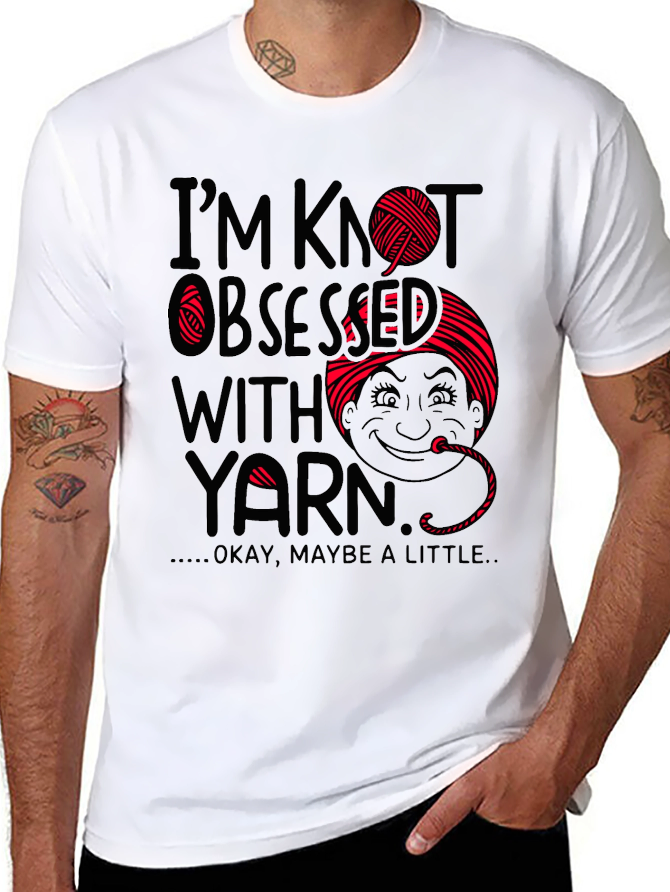 Camiseta Negra Obsesionado con el Hilo