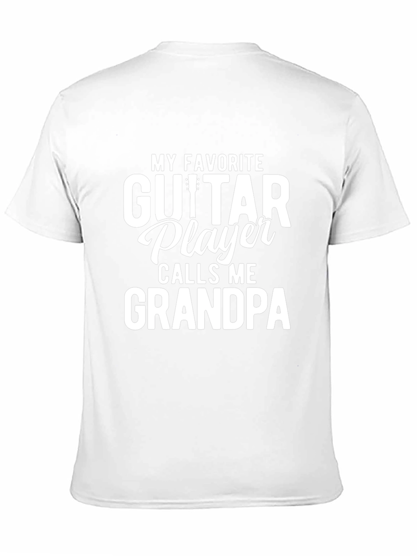 Camiseta Negra Guitar Player Grandpa