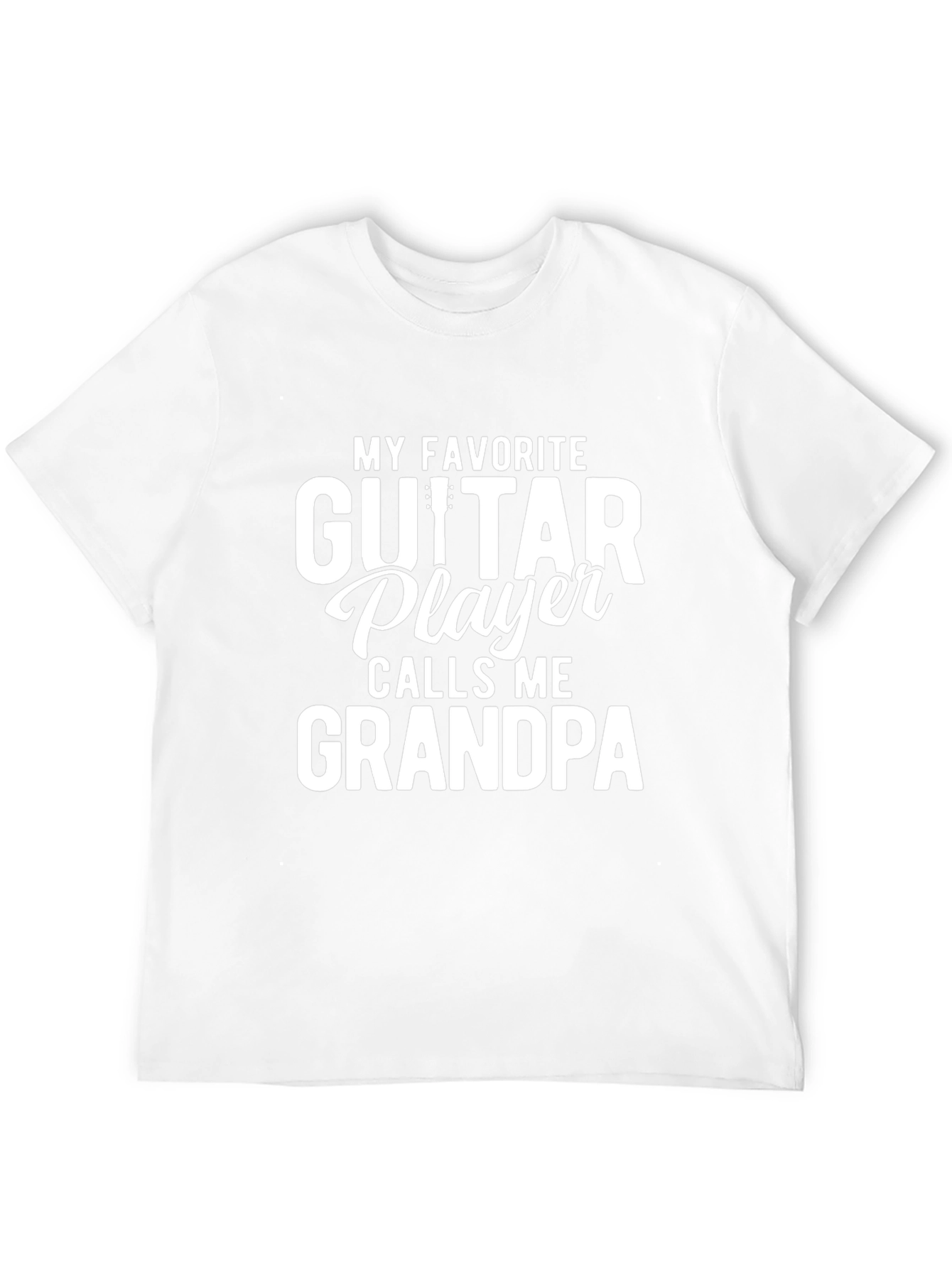 Camiseta Negra Guitar Player Grandpa