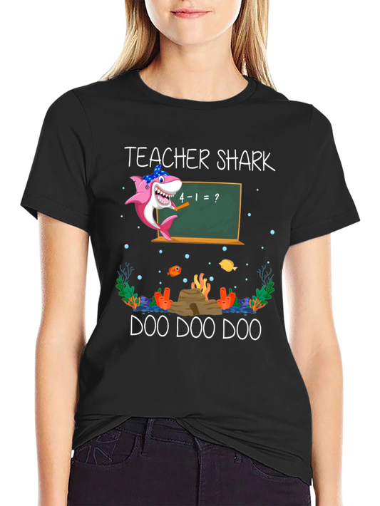Camiseta Teacher Shark Doo Doo Doo