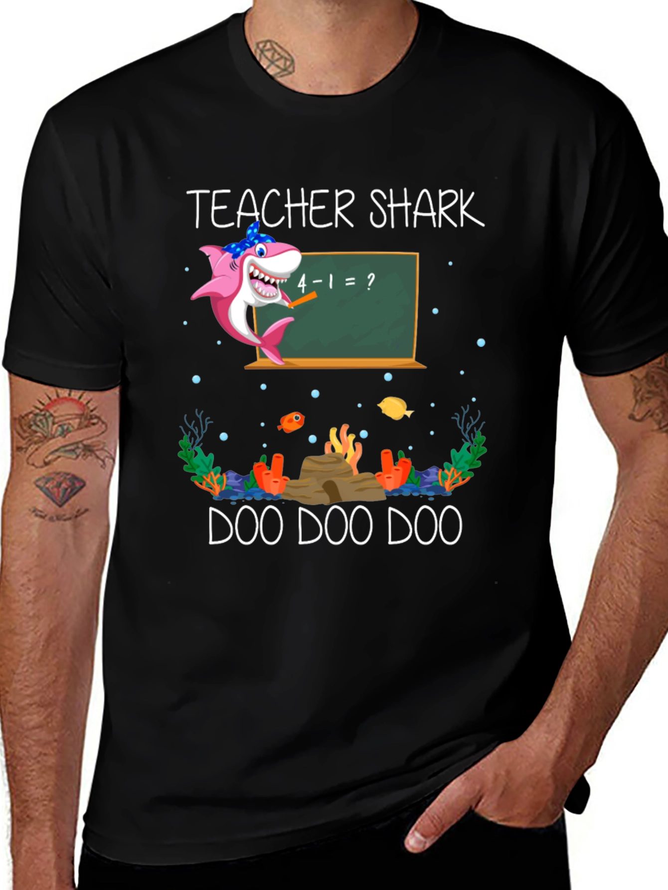 Camiseta Teacher Shark Doo Doo Doo