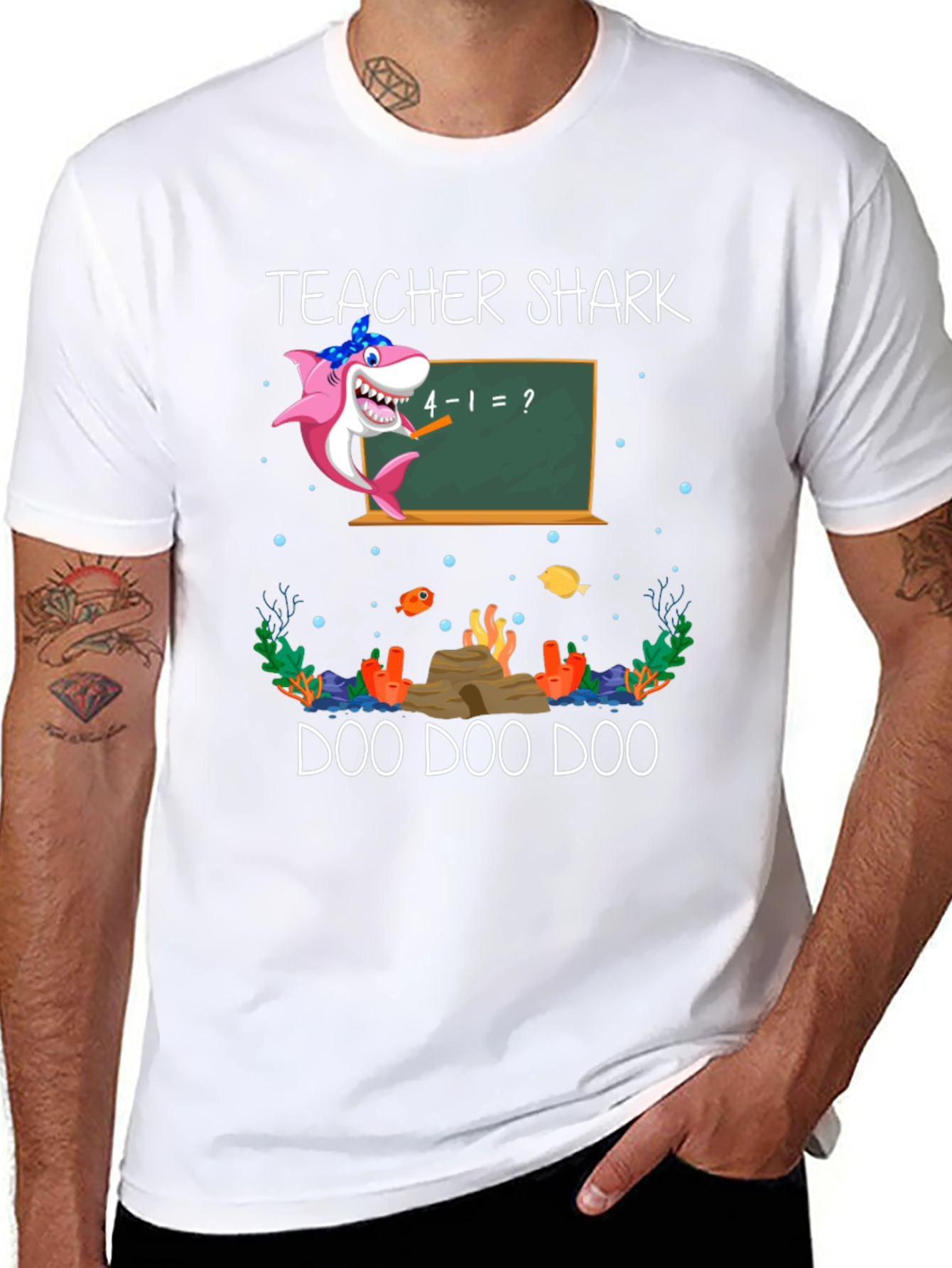 Camiseta Teacher Shark Doo Doo Doo