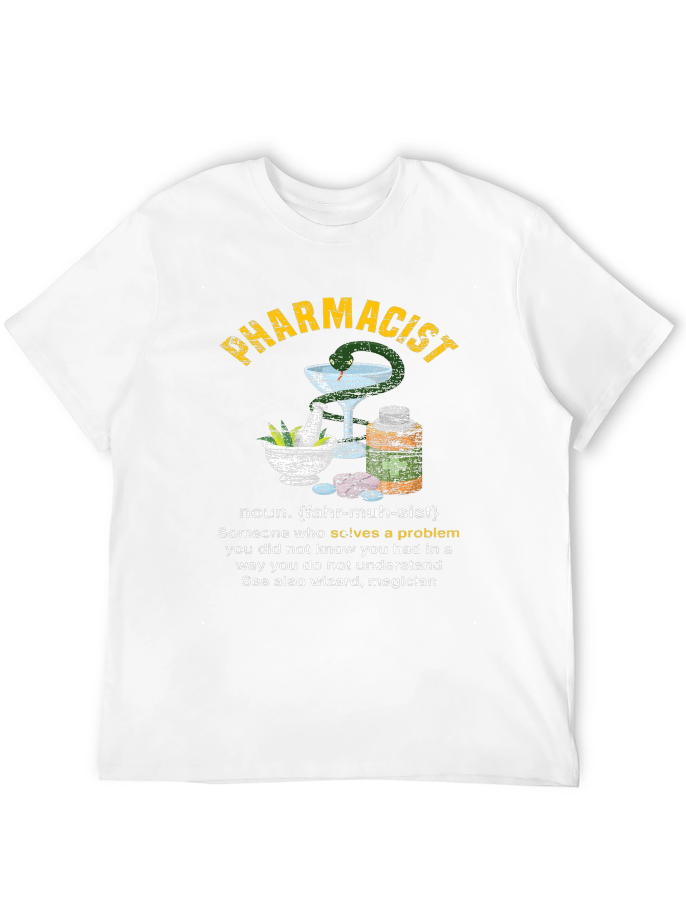 Camiseta Negra de Farmacéutico