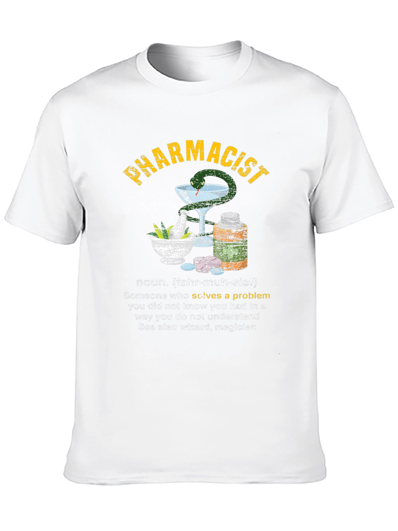 Camiseta Negra de Farmacéutico