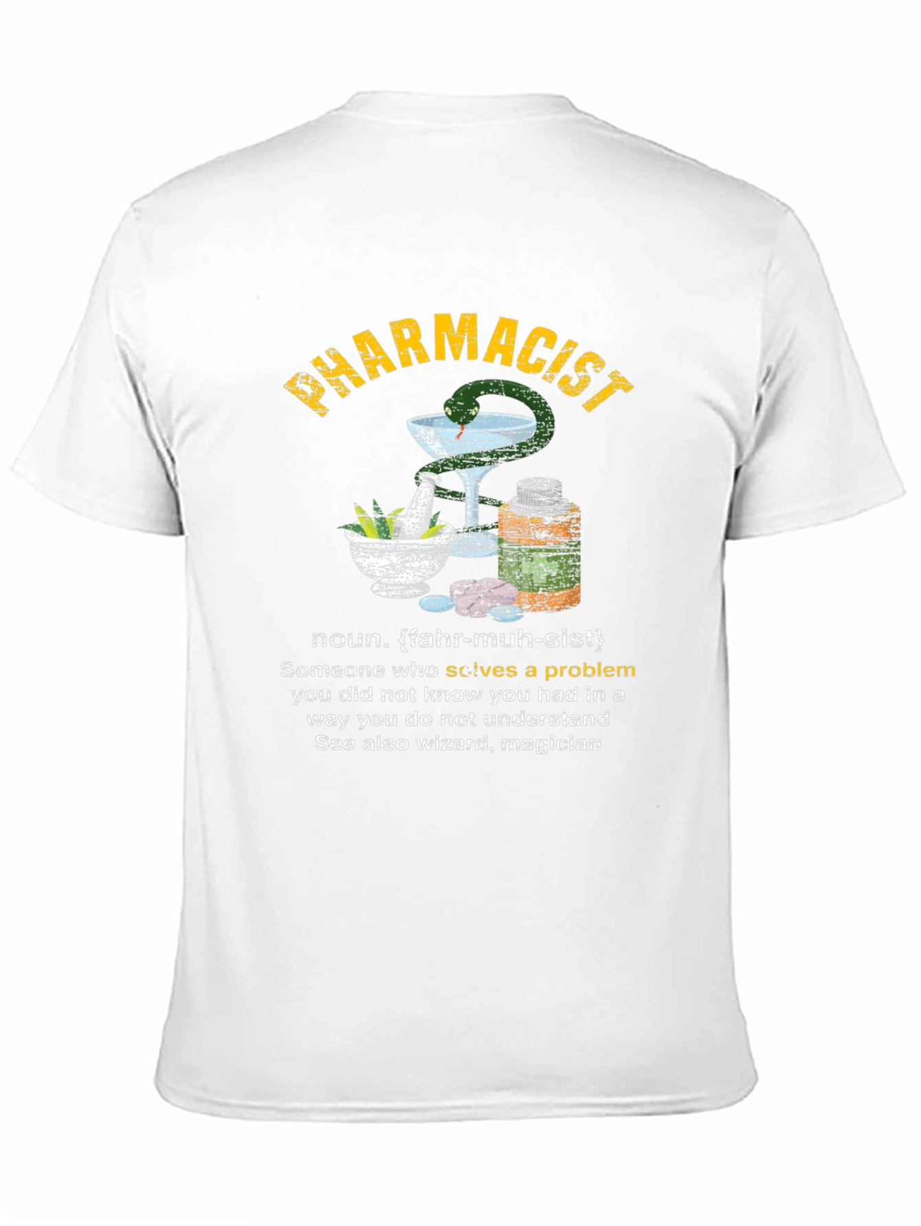 Camiseta Negra de Farmacéutico