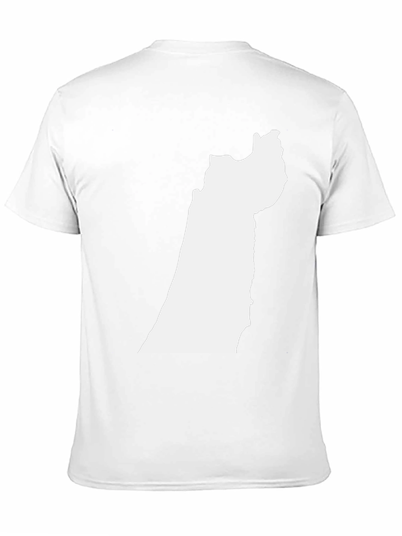 Camiseta Negra con Silueta Blanca