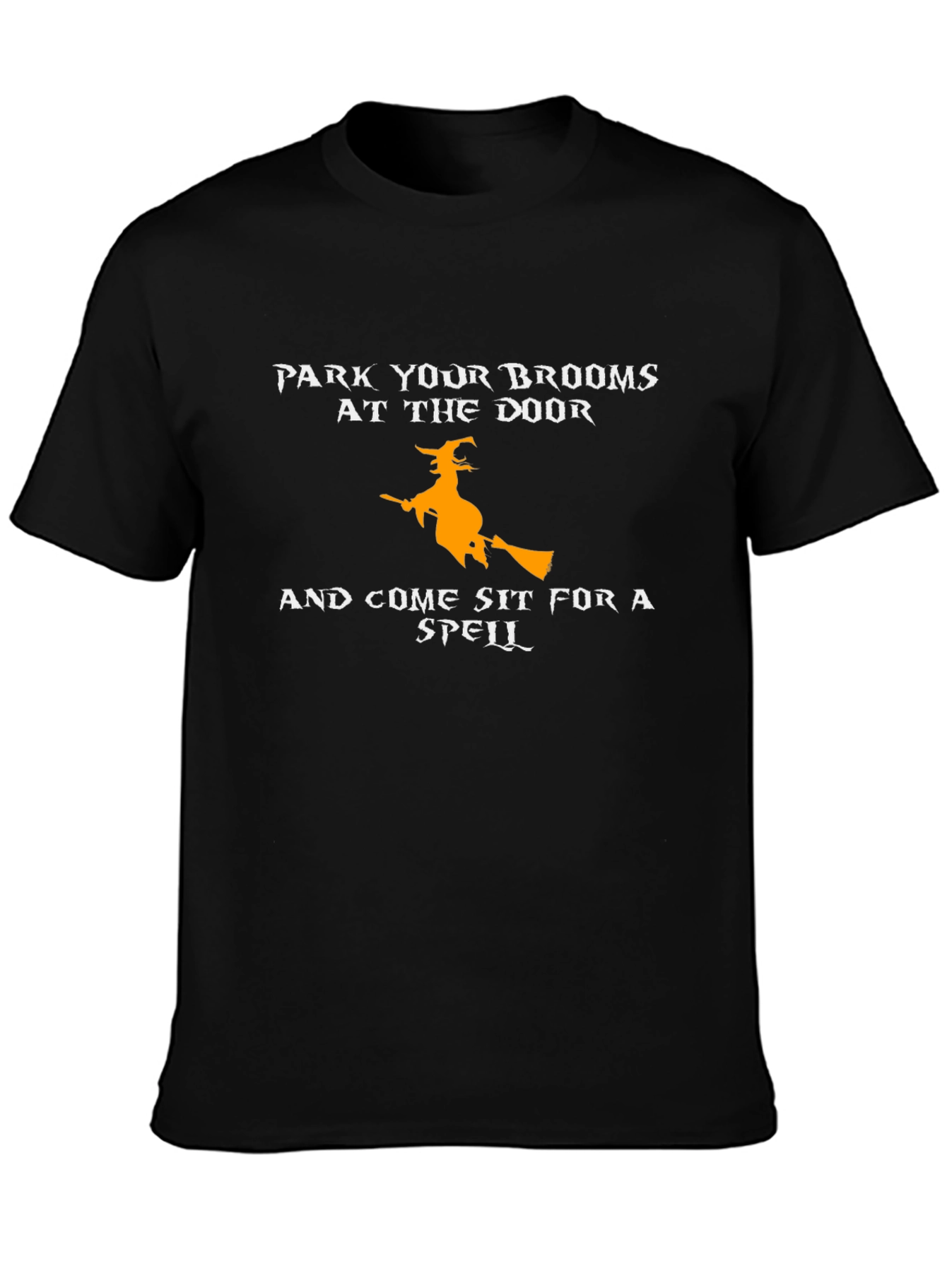 Camiseta Halloween Bruja: Park Your Brooms