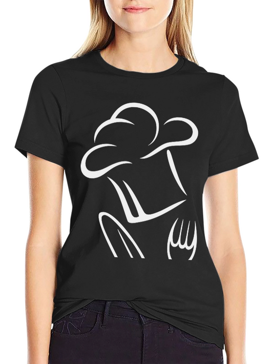Camiseta Negra Diseño Chef