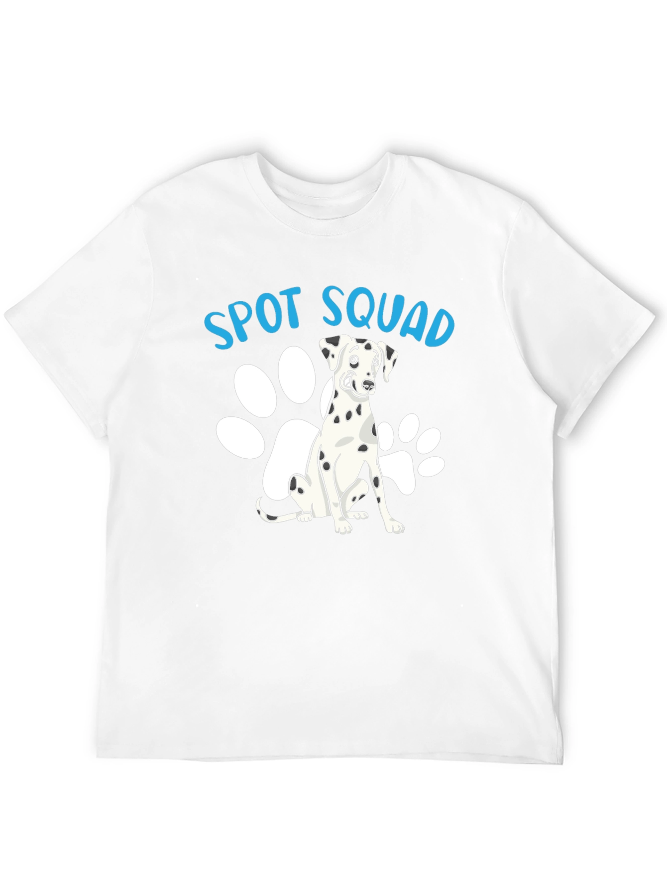Camiseta Negra Spot Squad con Diseño de Dálmata