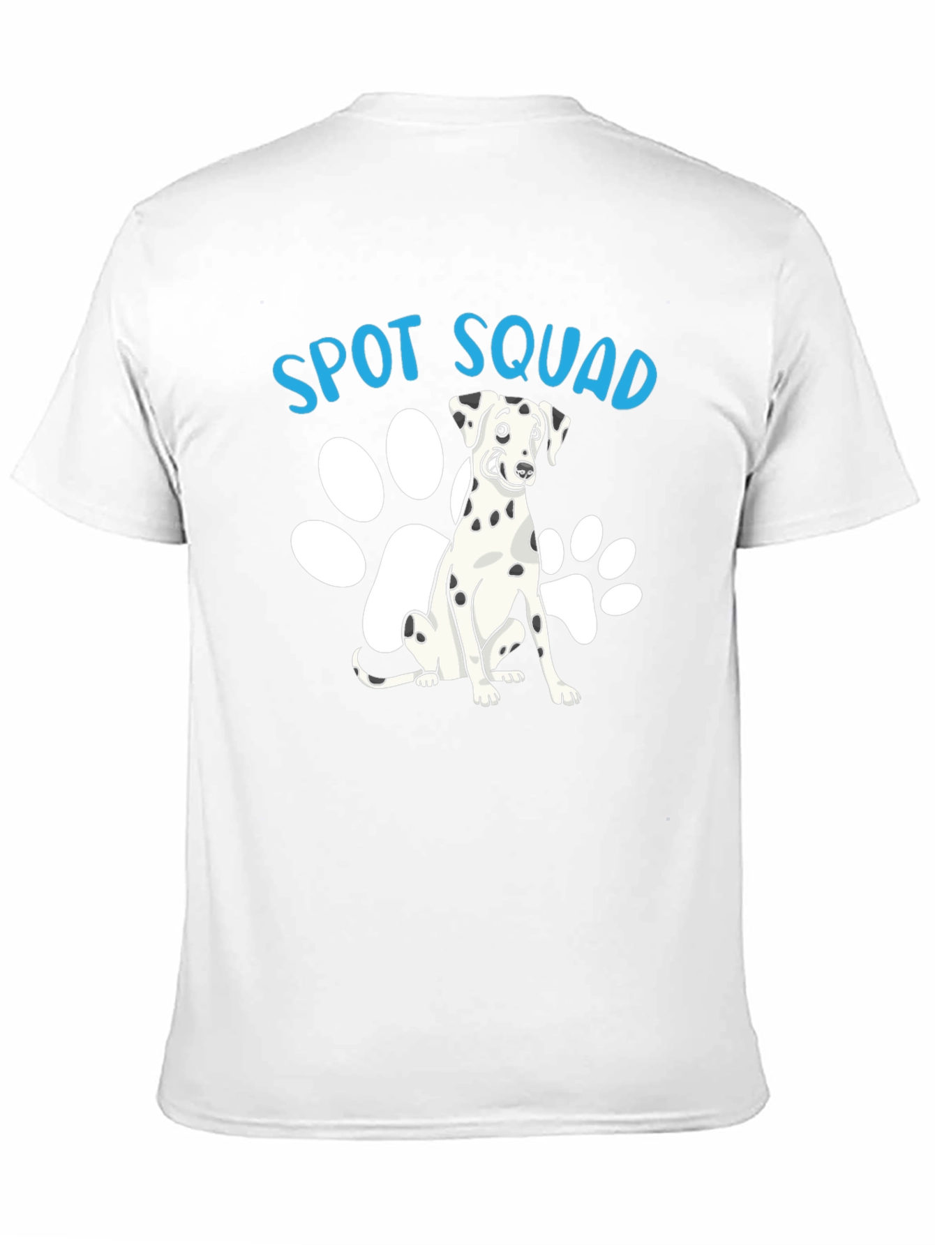 Camiseta Negra Spot Squad con Diseño de Dálmata