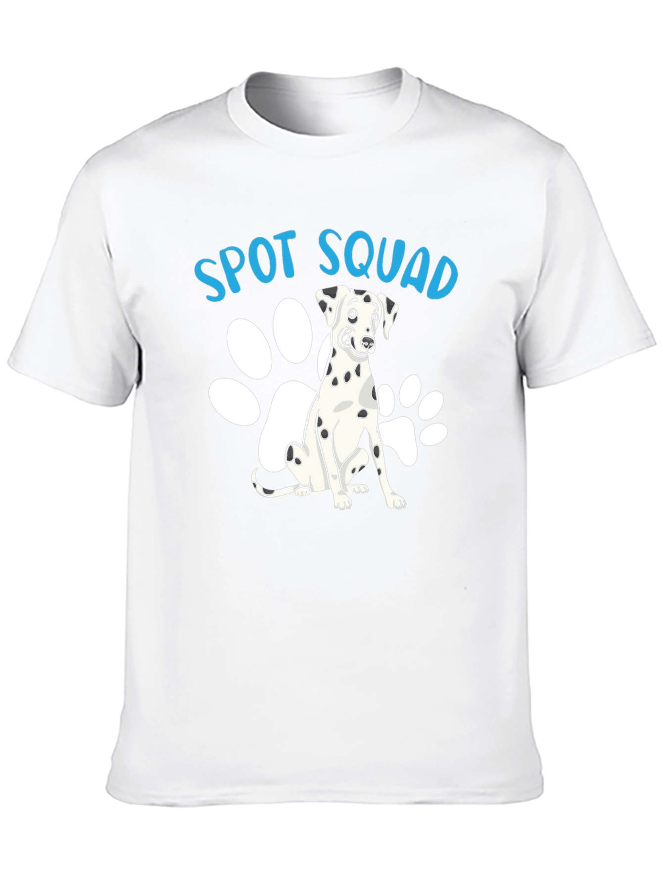 Camiseta Negra Spot Squad con Diseño de Dálmata
