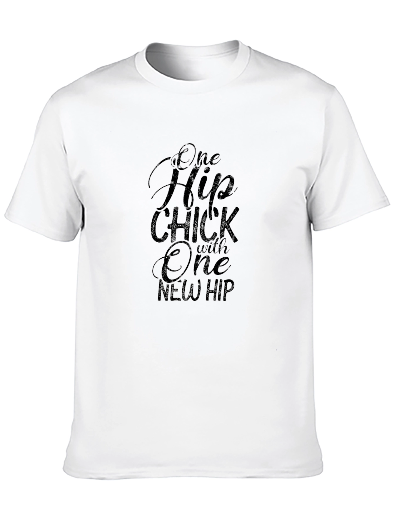 Camiseta Negra: One Hip Chick - Comodidad y Estilo