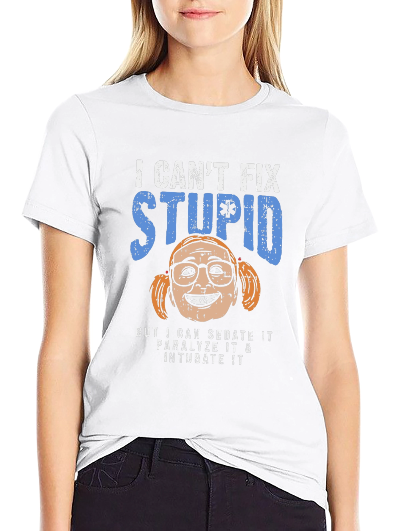 Camiseta No Puedo Arreglar la Estupidez