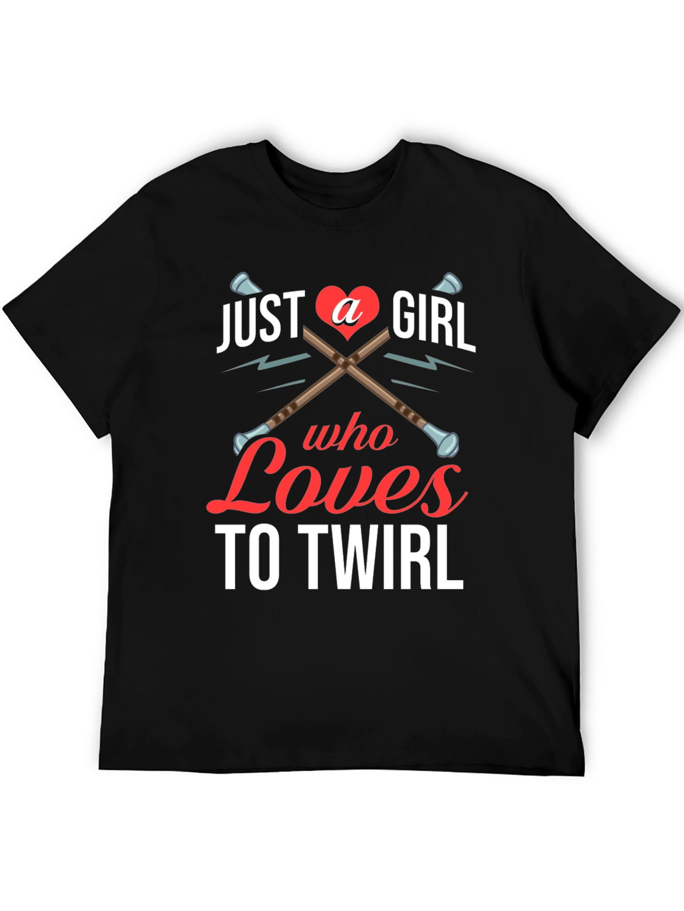 Camiseta Negra: Solo una Chica Que Ama Girar