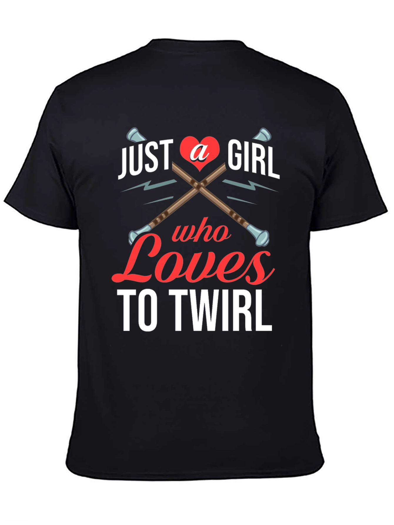 Camiseta Negra: Solo una Chica Que Ama Girar