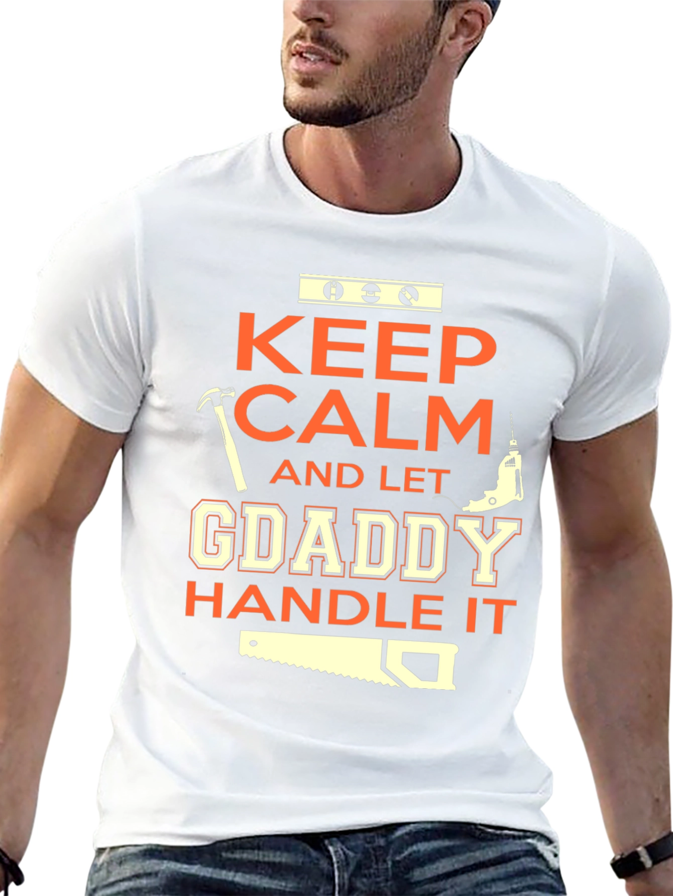 Camiseta Negra Keep Calm GDaddy Handle It