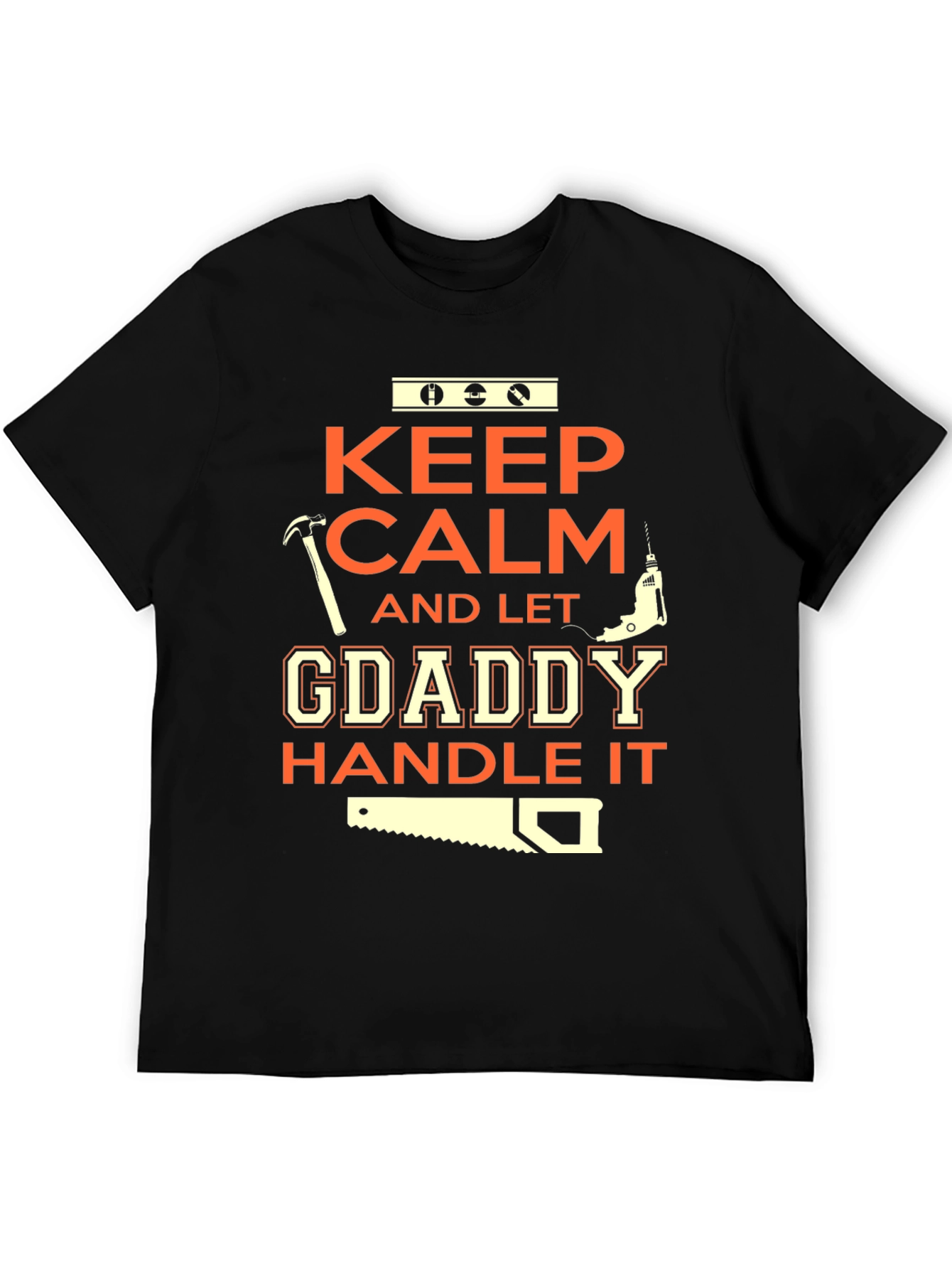 Camiseta Negra Keep Calm GDaddy Handle It