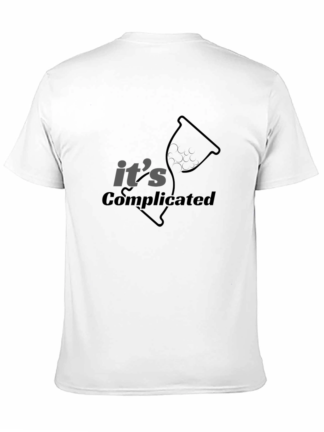 Camiseta Negra: Es Complicado - Diseño Original