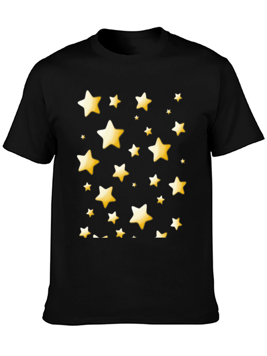 Camiseta Negra con Estrellas Amarillas