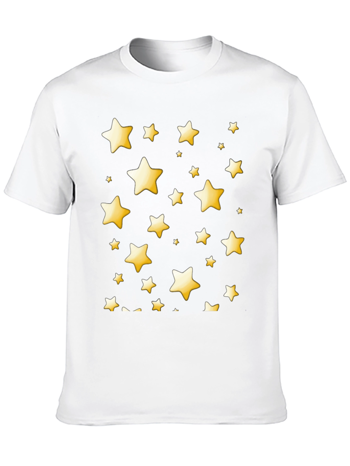 Camiseta Negra con Estrellas Amarillas
