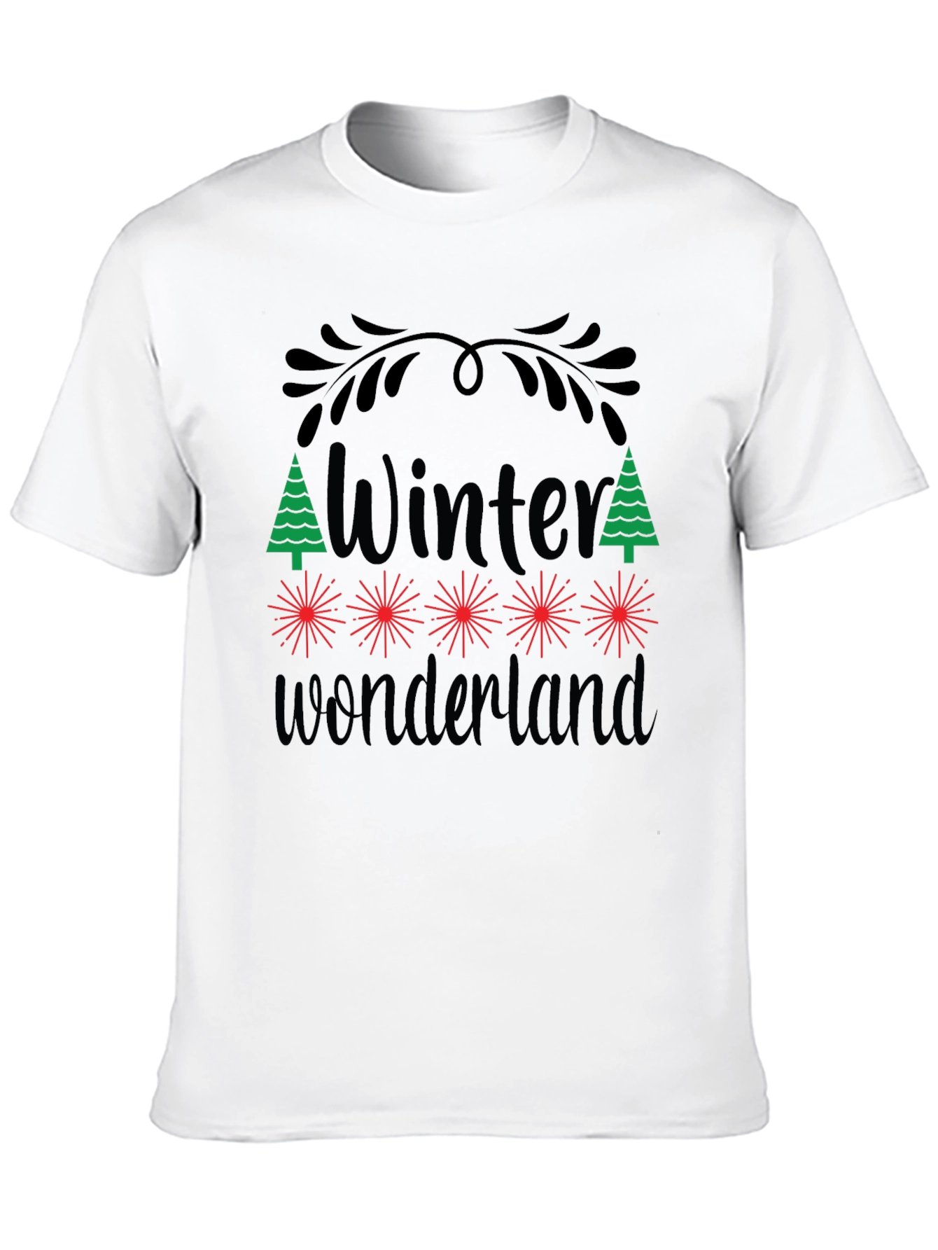 Camiseta Negra Invierno Mágico