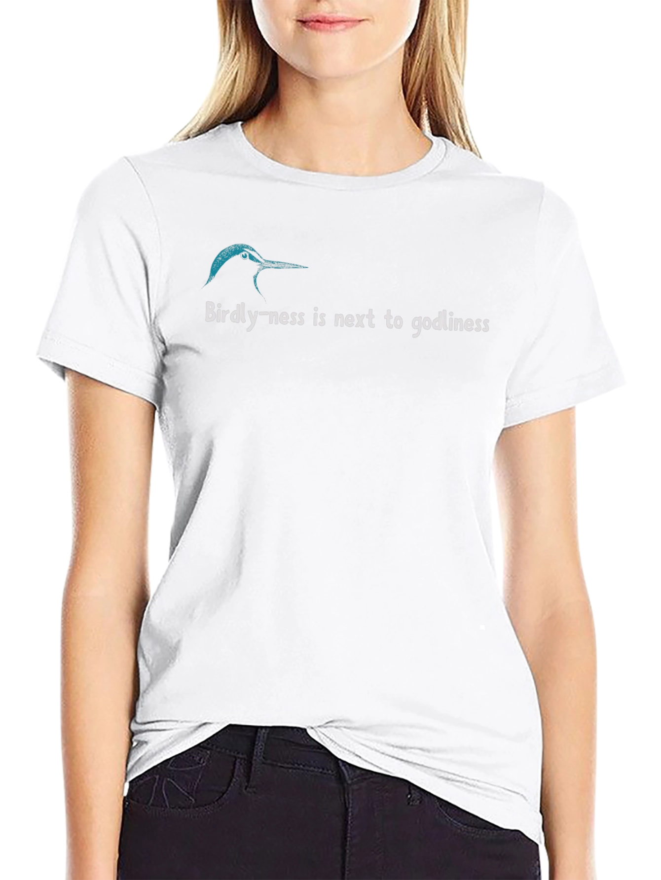 Camiseta Negra Birdly-ness is next to godliness