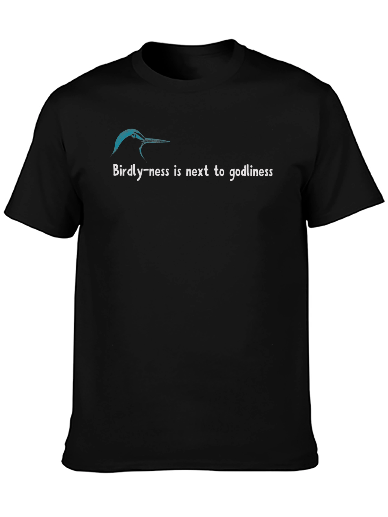 Camiseta Negra Birdly-ness is next to godliness