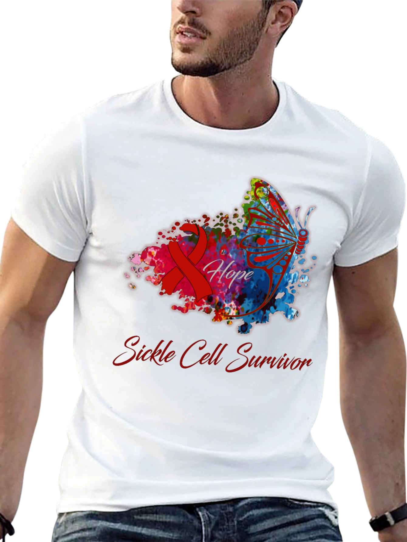 Camiseta Luchador contra la anemia falciforme