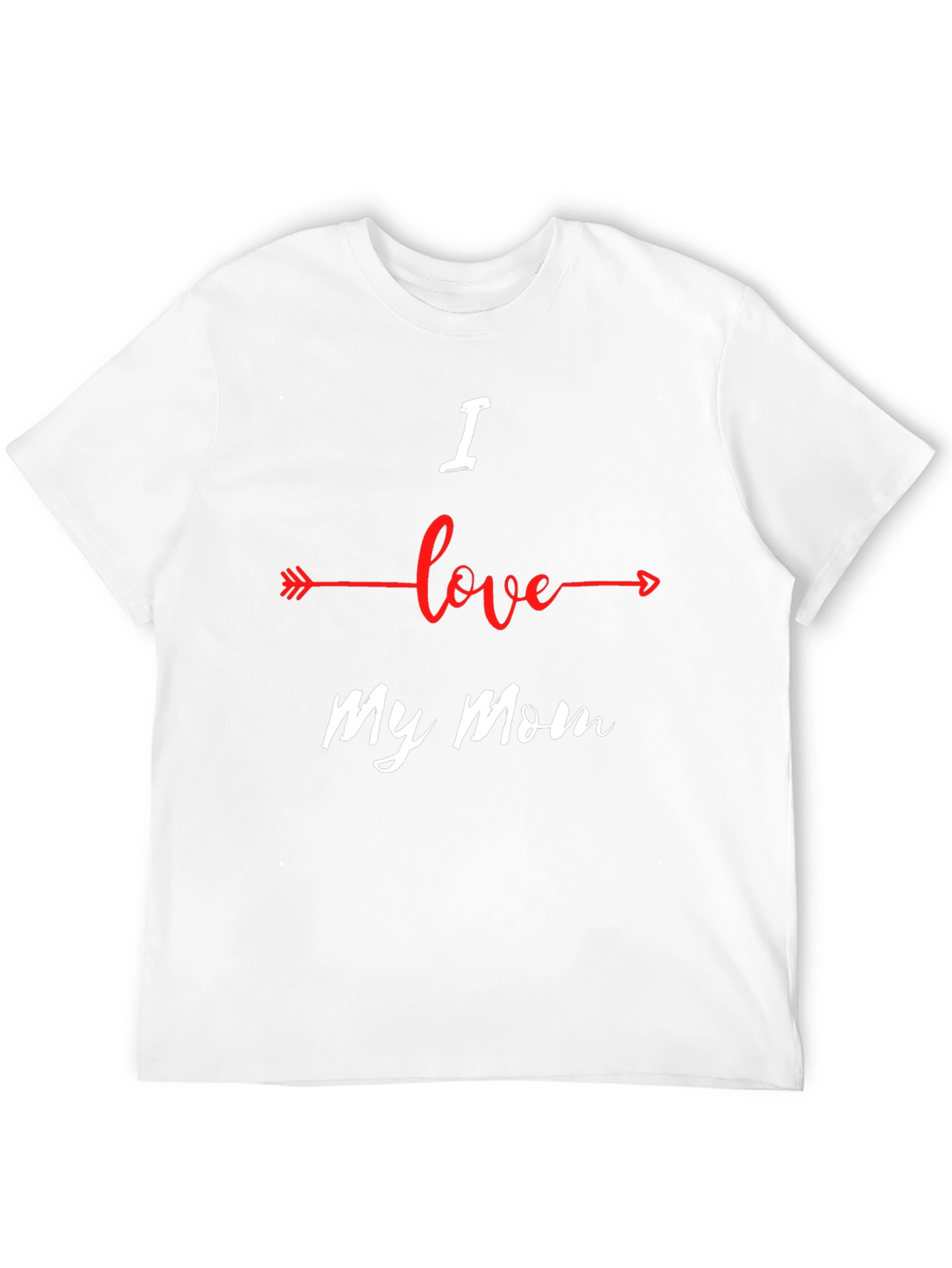 Camiseta Negra Amo a mi Mamá para Hombre