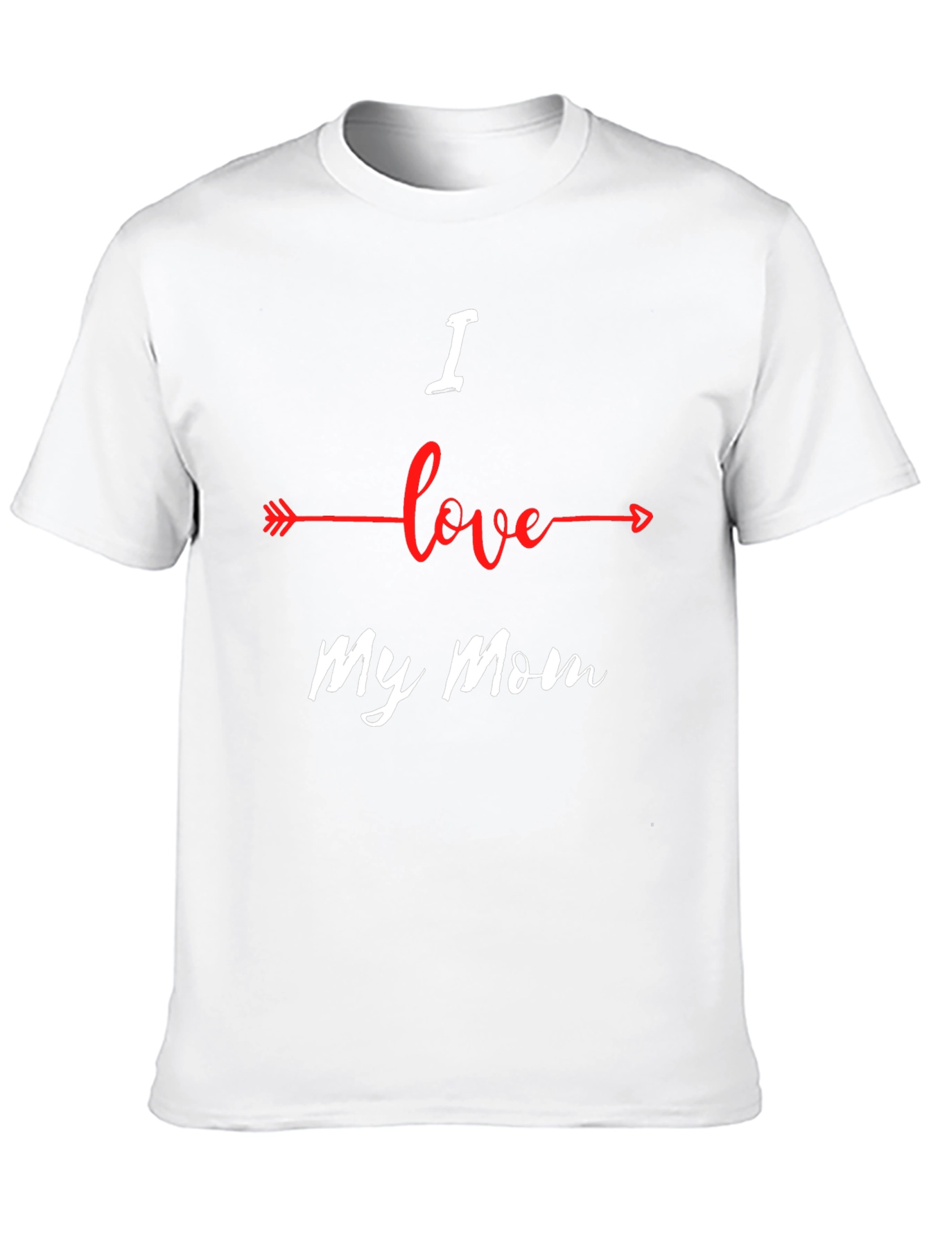 Camiseta Negra Amo a mi Mamá para Hombre