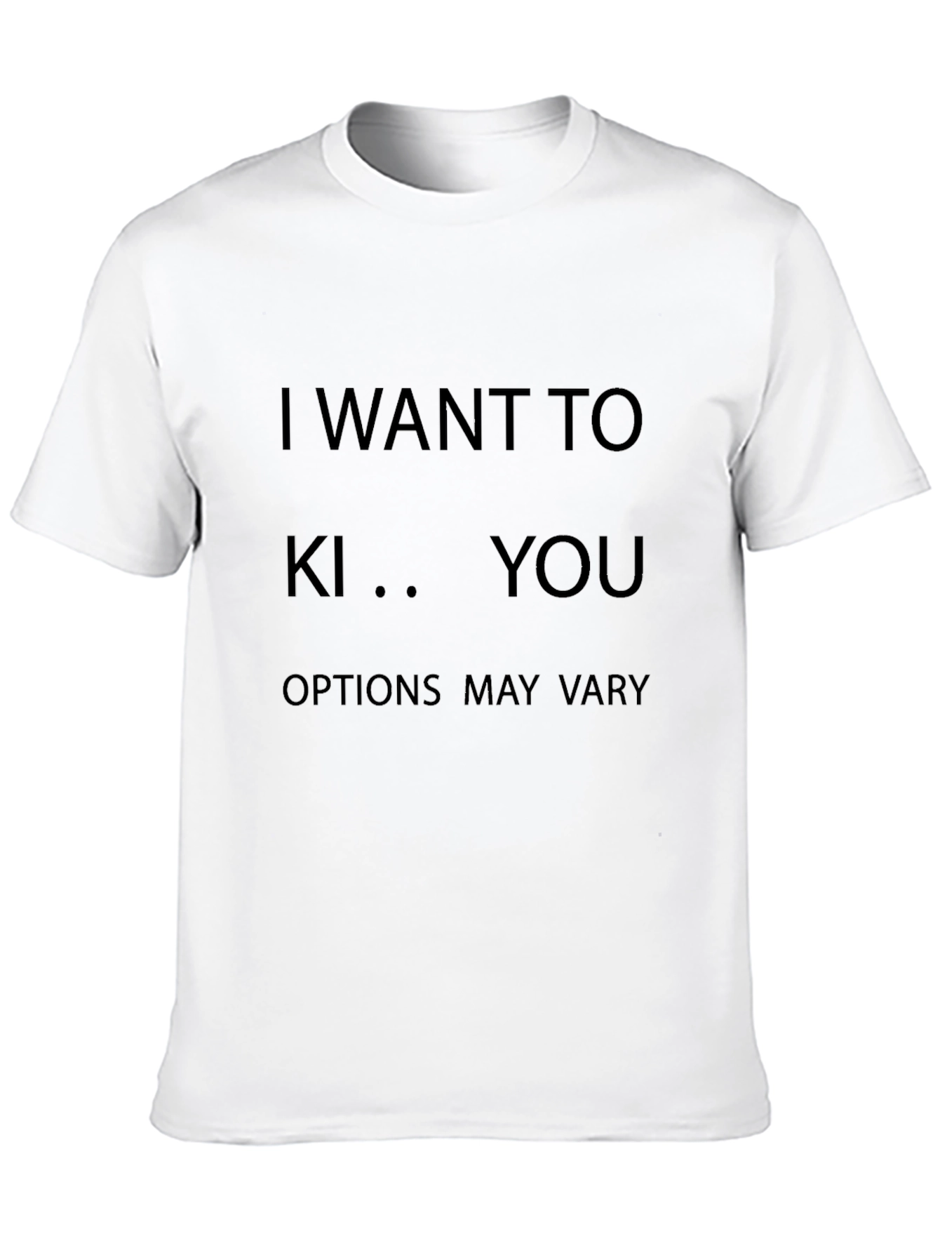 Camiseta Negra con Estampado Irónico