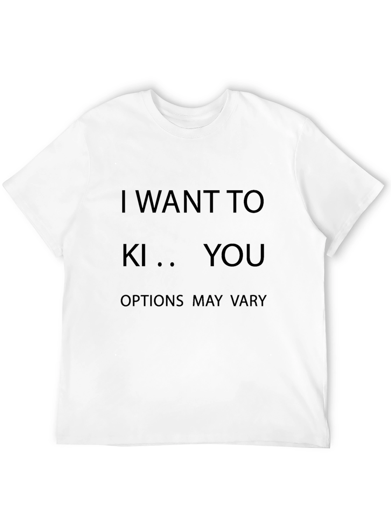 Camiseta Negra con Estampado Irónico