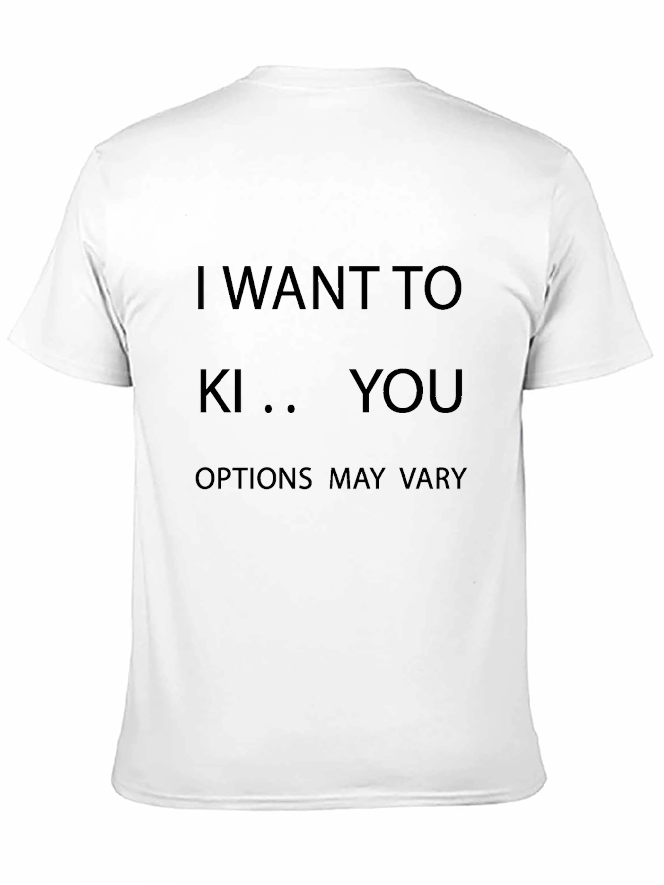 Camiseta Negra con Estampado Irónico