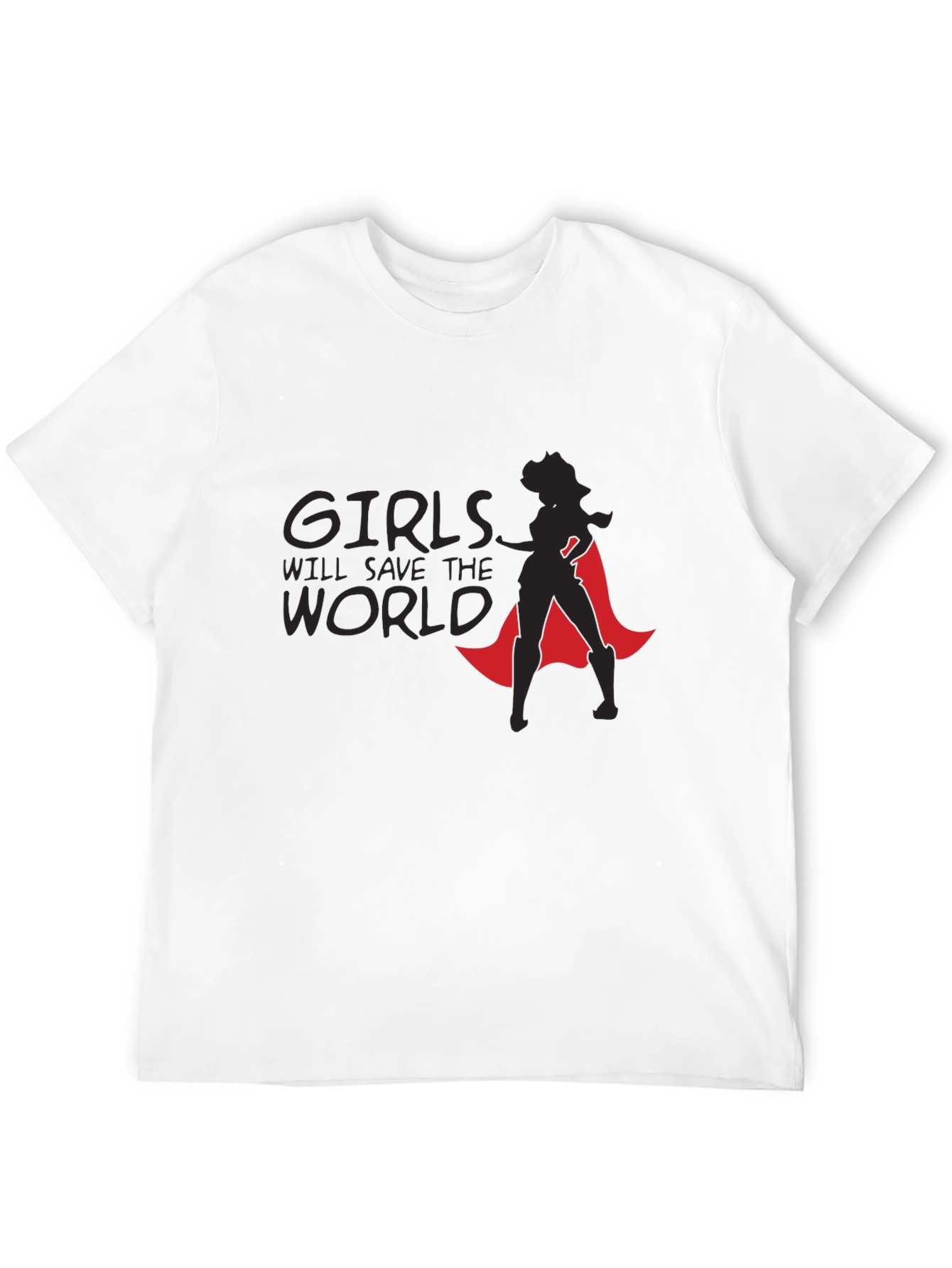 Camiseta Negra Girls Will Save The World