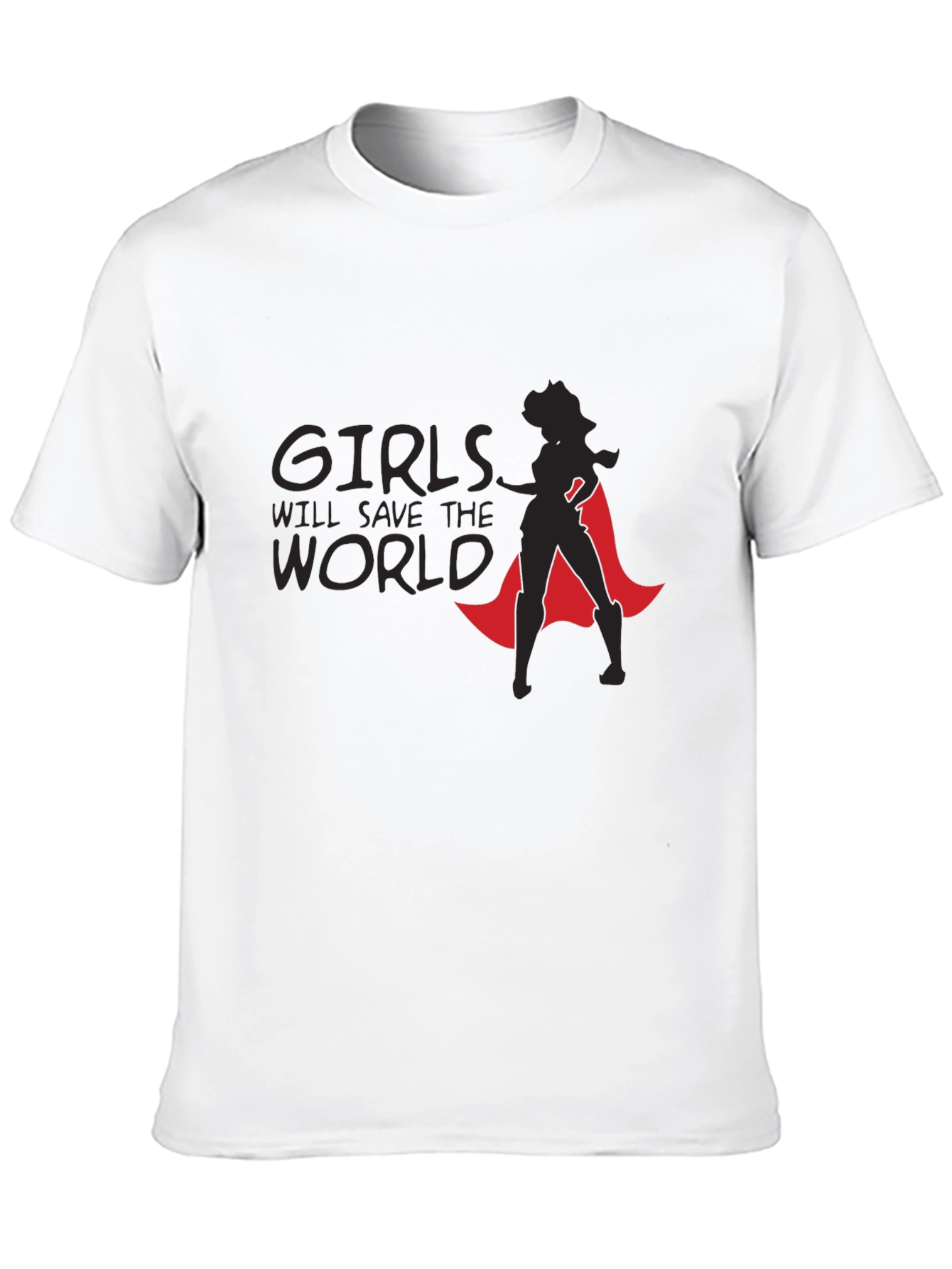 Camiseta Negra Girls Will Save The World