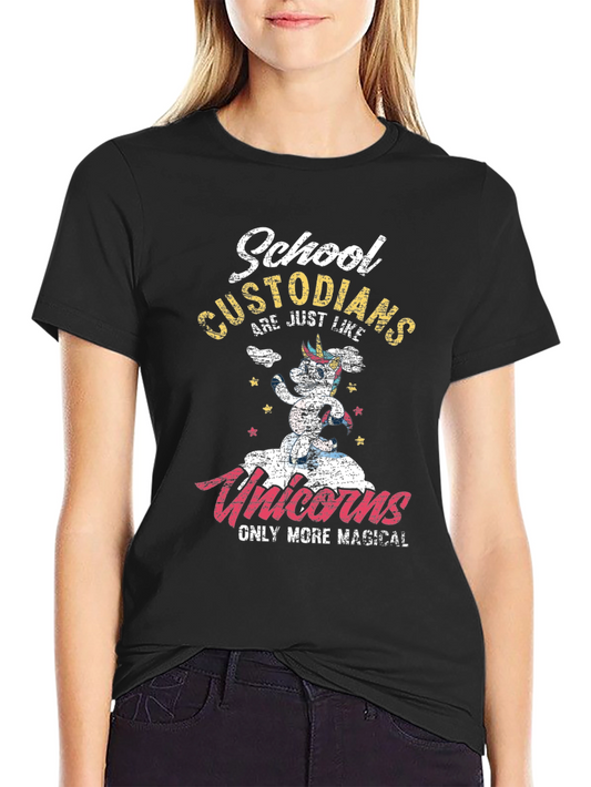 Camiseta Custodios Escolares: ¡Unicornios Mágicos!