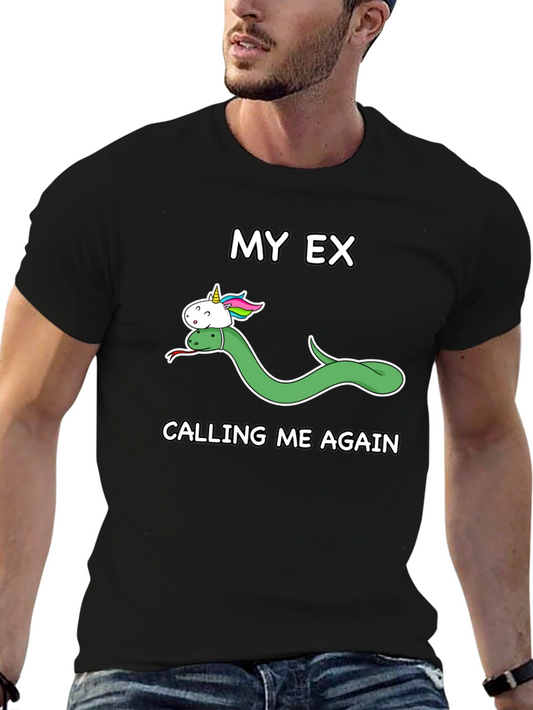 Camiseta Mi Ex Serpiente Unicornio Humor