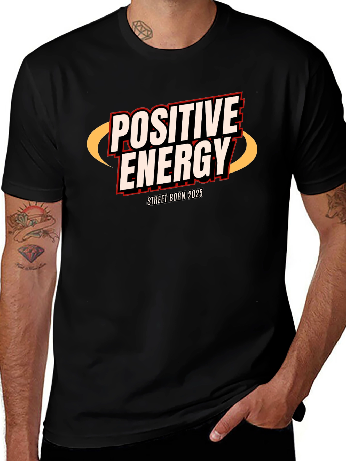 Camiseta Negra Energía Positiva