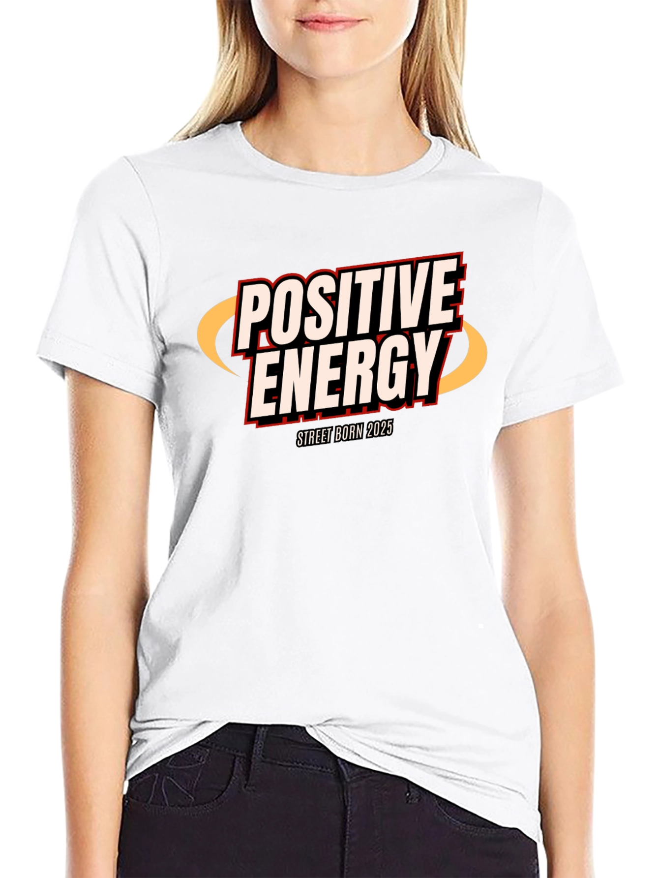 Camiseta Negra Energía Positiva