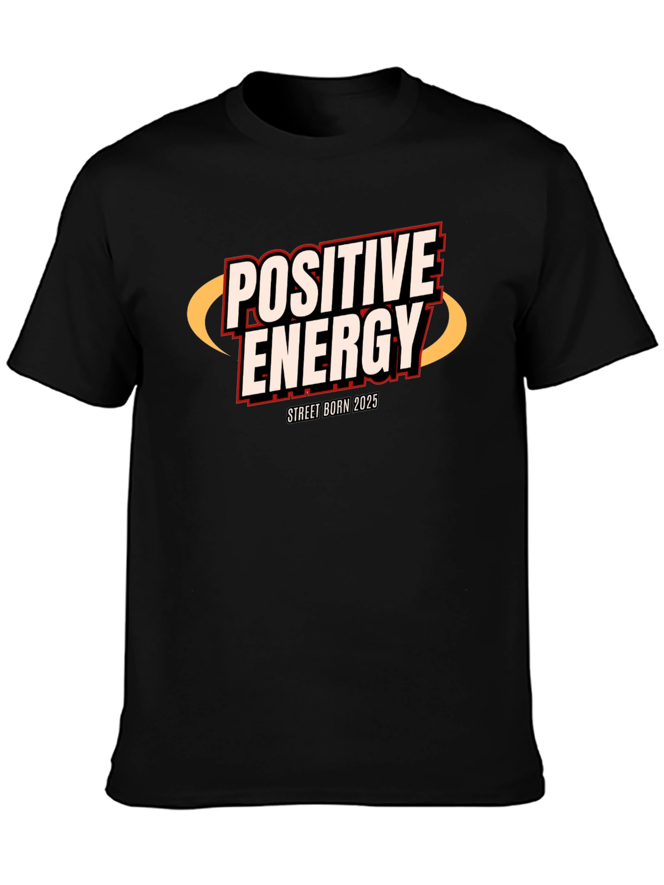 Camiseta Negra Energía Positiva