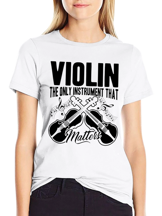 Camiseta Negra: Violín: El único instrumento que importa
