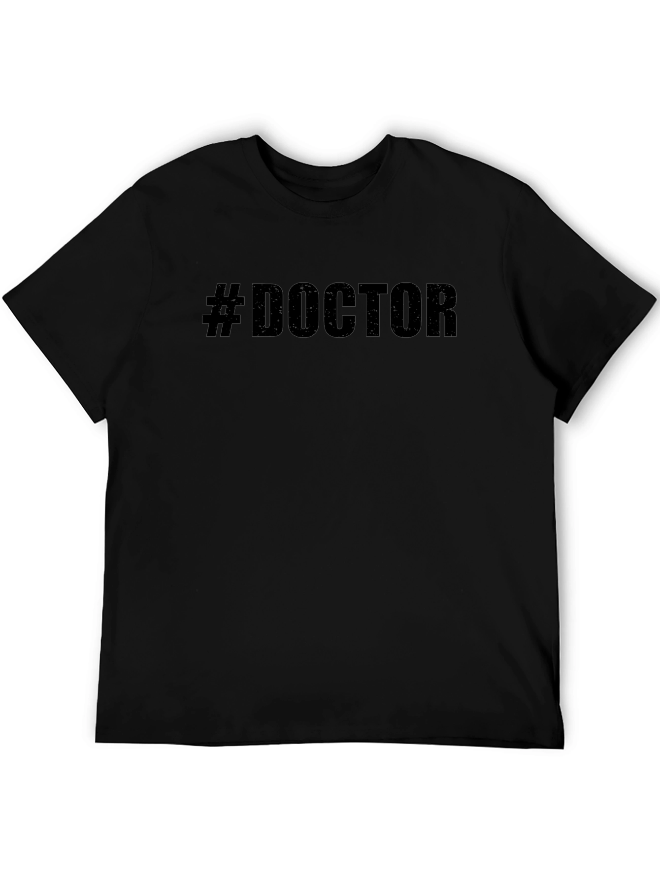 Camiseta Negra #DOCTOR Unisex - Estilo Casual