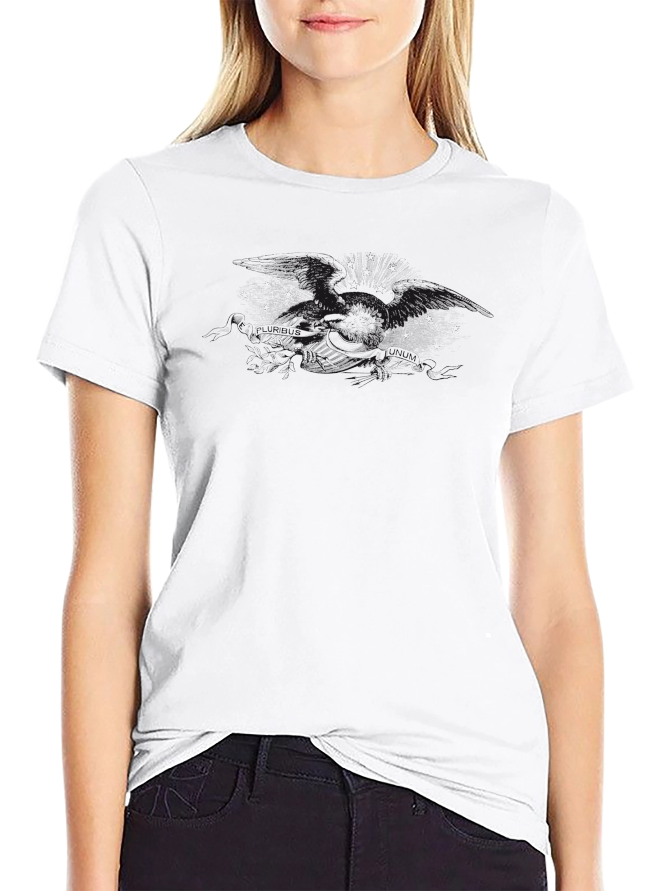 Camiseta Negra Casual de Algodón Suave