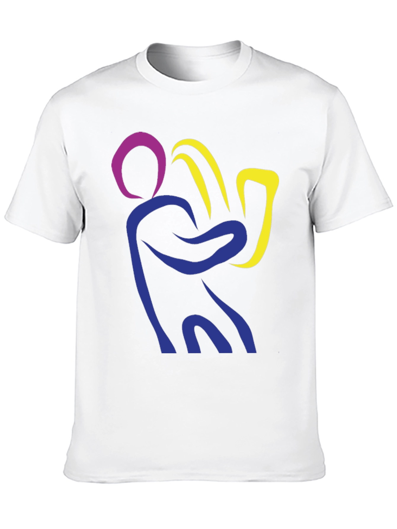 Camiseta Hombre Diseño Abstracto Músico Jazz