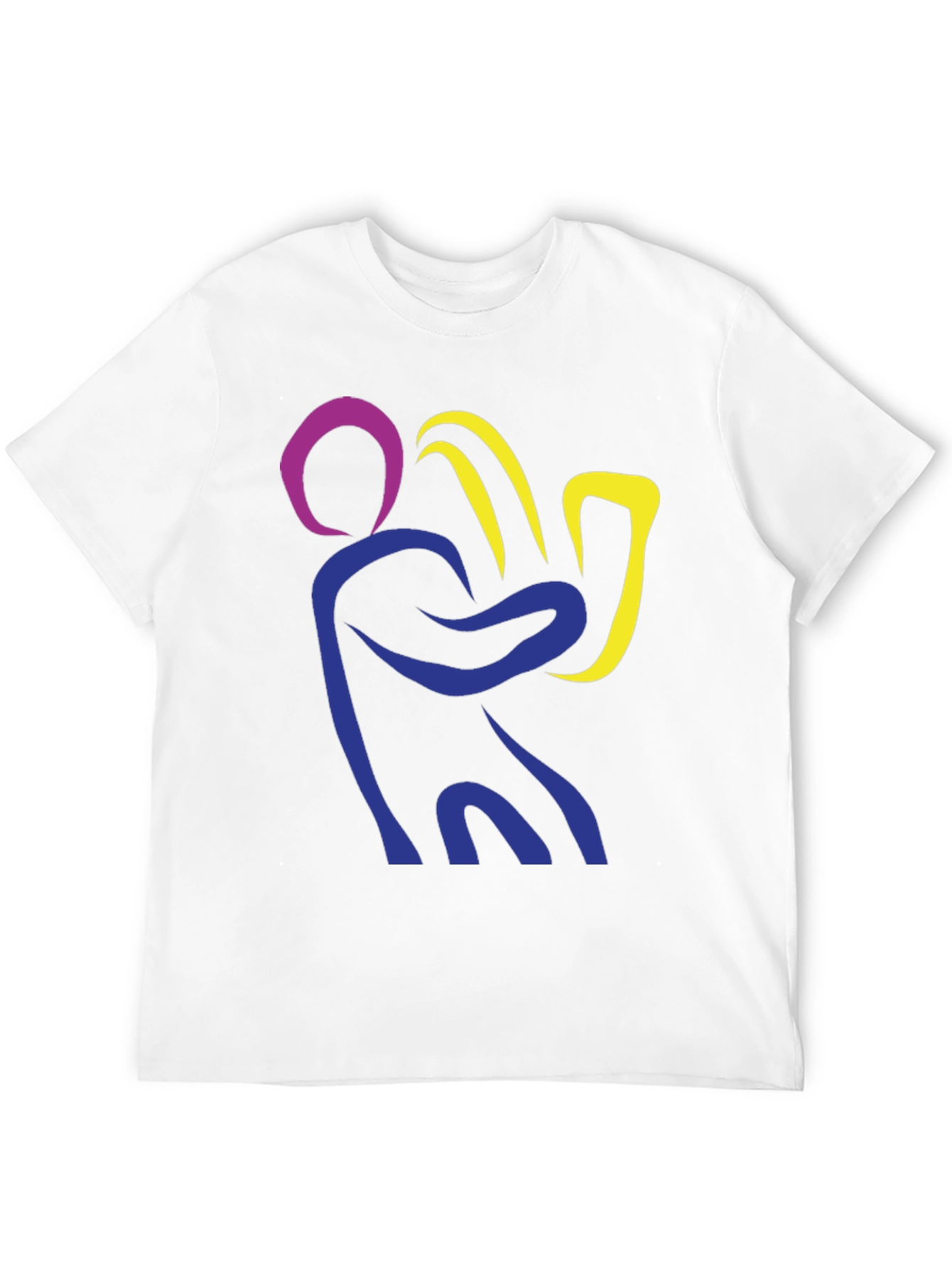 Camiseta Hombre Diseño Abstracto Músico Jazz